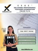 Ceoe Opte Oklahoma Professional Teaching Examination Fields 75, 76 Teacher Certification Test Prep S