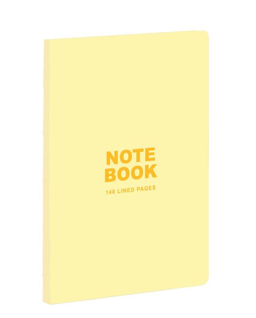 Teneues - A5 Notebook: Pastel Yellow, 140 Lined Pages, Raw Sewn Spine, Lays Flat: Our A5 Size Standa