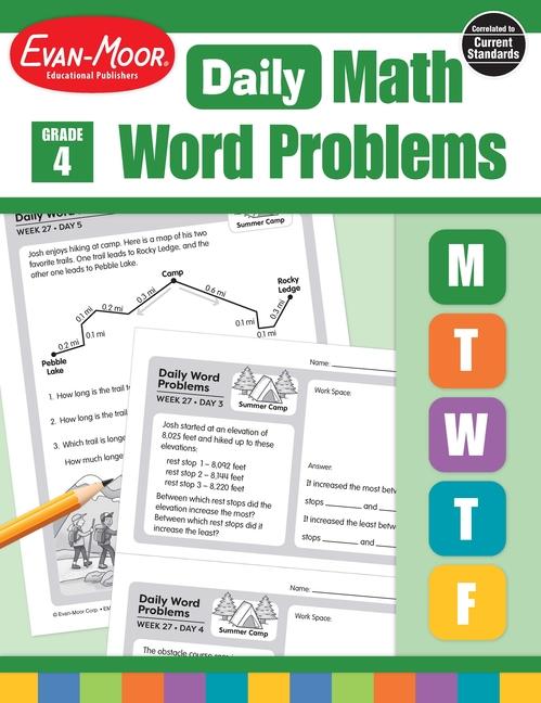 Daily Word Problems Math, Grade 4 Teacher Edition (Teacher)