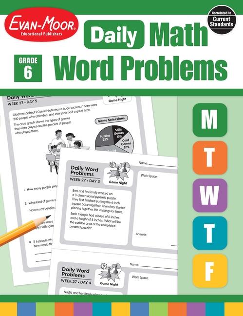 Daily Word Problems Math, Grade 6 Teacher Edition (Teacher)