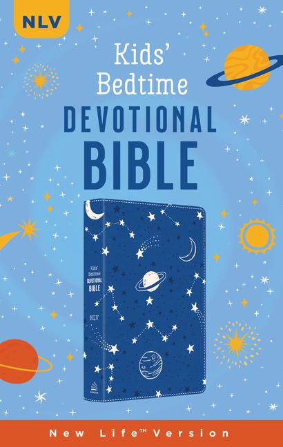 Kids' Bedtime Devotional Bible: Nlv [Cobalt Cosmos]