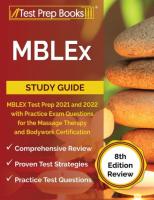 MBLEx Study Guide: MBLEX Test Prep 2021 and 2022 with Practice Exam Questions for the Massage Therap