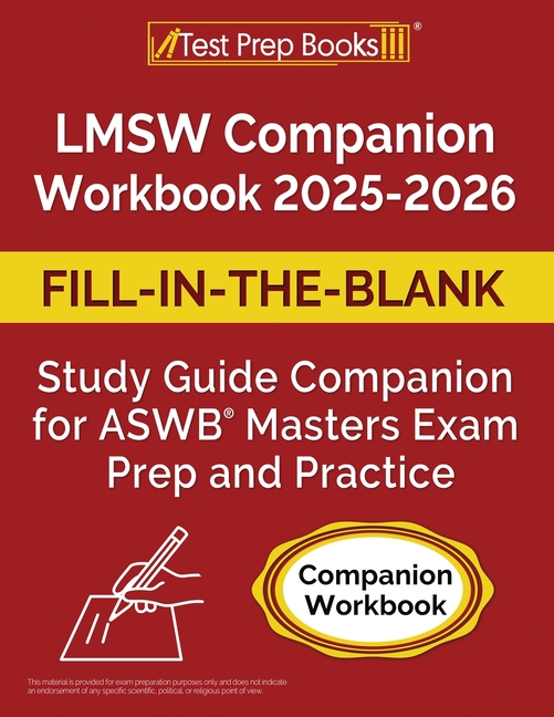 LMSW Companion Workbook 2025-2026: Fill-in-the-Blank Study Guide for ASWB Masters Exam Prep and Prac