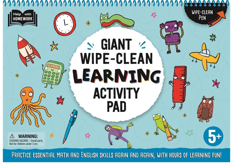 Giant Wipe-Clean Learning Activity Pack: Practice Essential Math and English Skills, with Hours of L