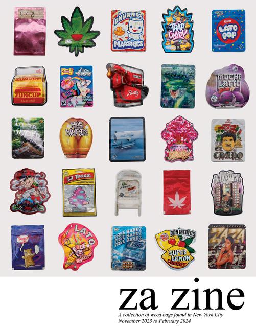 Za Zine: A Collection of Weed Bags Found in New York City November 2023 to February 2024