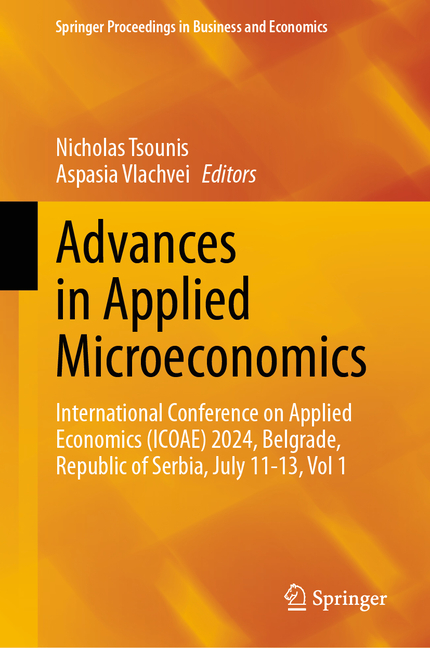 Advances in Applied Microeconomics: International Conference on Applied Economics (Icoae) 2024, Belg