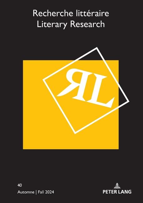 Recherche littéraire / Literary Research: Automne / Fall 2024