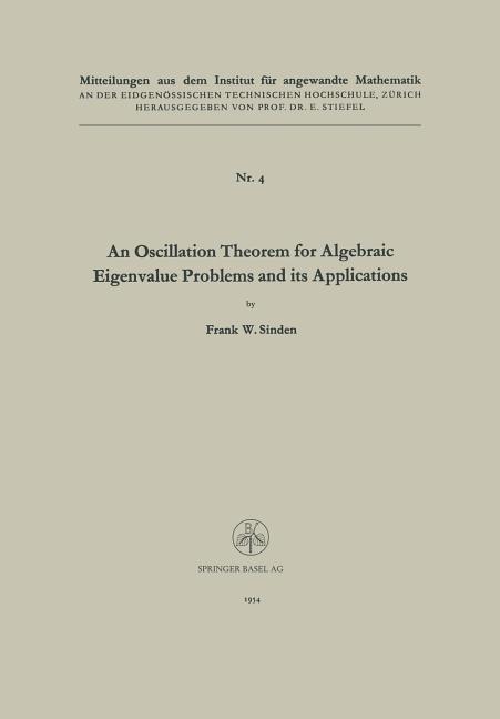 Oscillation Theorem for Algebraic Eigenvalue Problems and Its Applications (1954)