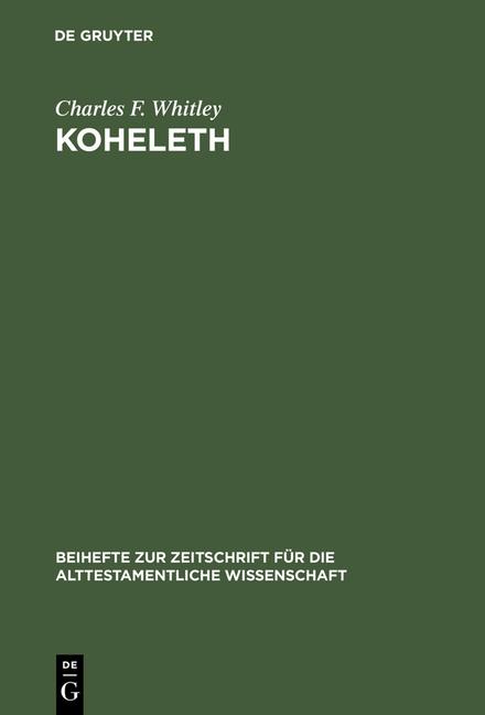 Koheleth (Reprint 2012)