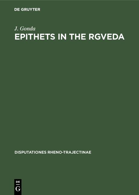 Epithets in the Rgveda (Reprint 2018)