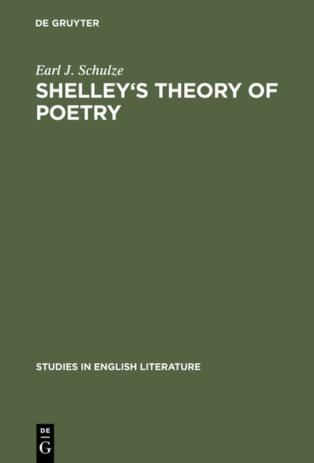 Shelley's Theory of Poetry: A Reappraisal (Reprint 2015)