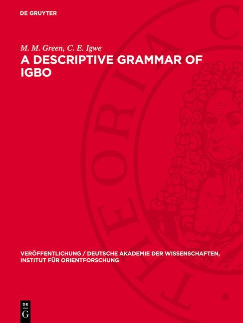 Descriptive Grammar of Igbo (Reprint 2024)