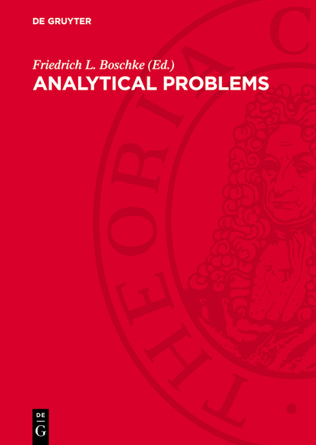 Analytical Problems (Reprint 2025)