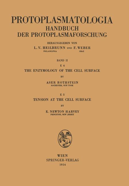 Enzymology of the Cell Surface Tension at the Cell Surface