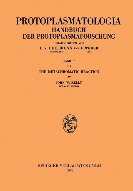 Metachromatic Reaction (Softcover Reprint of the Original 1st 1956)