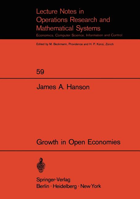Growth in Open Economies (Softcover Reprint of the Original 1st 1971)