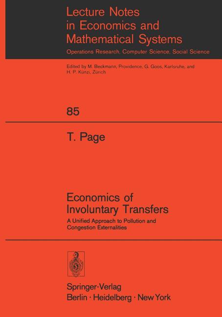 Economics of Involuntary Transfers: A Unified Approach to Pollution and Congestion Externalities (So