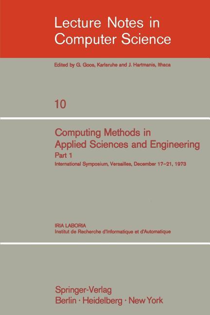 Computing Methods in Applied Sciences and Engineering: International Symposium, Versailles, December