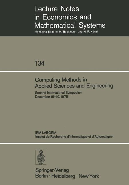 Computing Methods in Applied Sciences and Engineering: Second International Symposium December 15-19