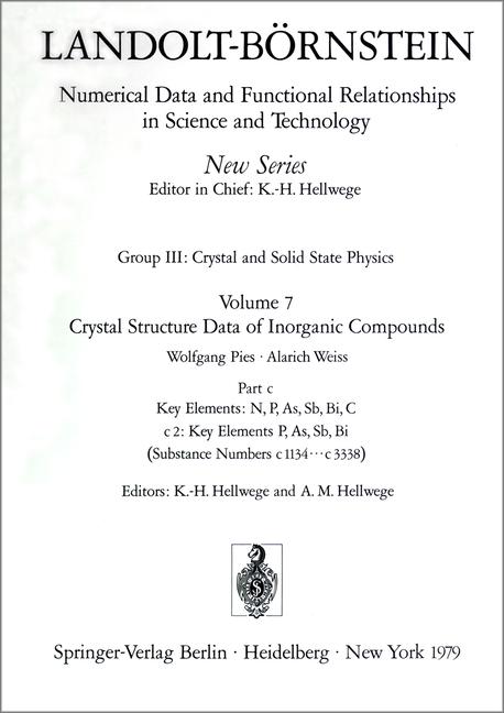 Key Elements: P, As, Sb, Bi / Schlüsselelemente: P, As, Sb, Bi (1979)