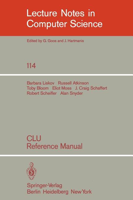 Clu: Reference Manual (1981)