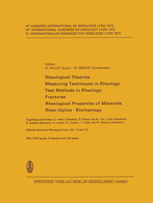 Rheological Theories - Measuring Techniques in Rheology Test Methods in Rheology - Fractures Rheolog