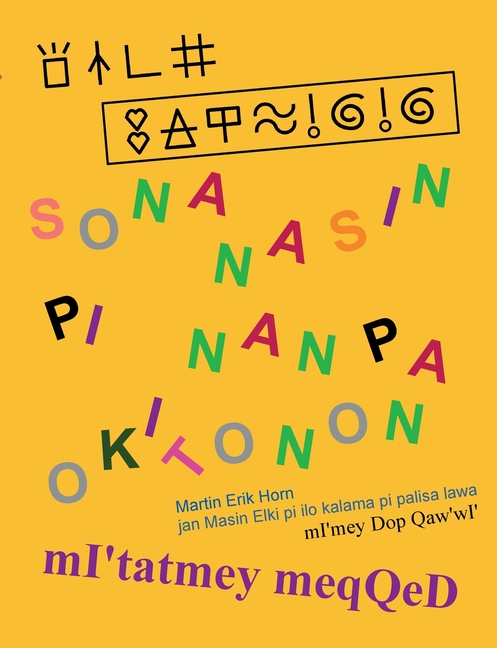 sona nasin pi nanpa Okitonon - mI'tatmey meqQeD: kepeken toki tu wan: sitelen pona, toki pona, toki 