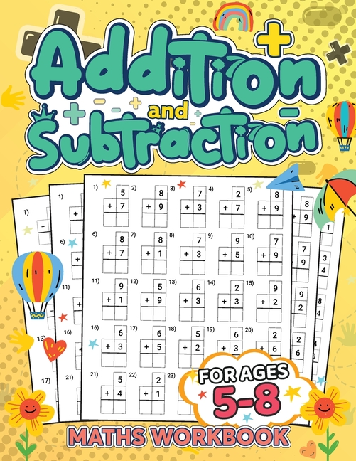 Math Workbook for Kids: Addition Substraction Division Multiplication for Kids - Math Activity Book 