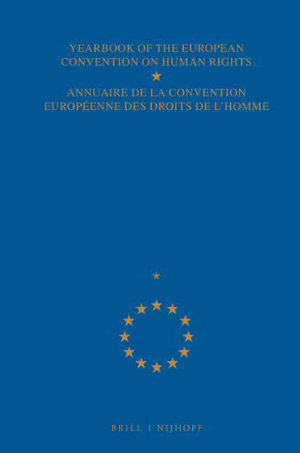 Yearbook of the European Convention on Human Rights/Annuaire de la Convention Europeenne Des Droits 