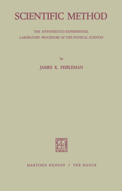 Scientific Method: The Hypothetico-Experimental Laboratory Procedure of the Physical Sciences (Softc