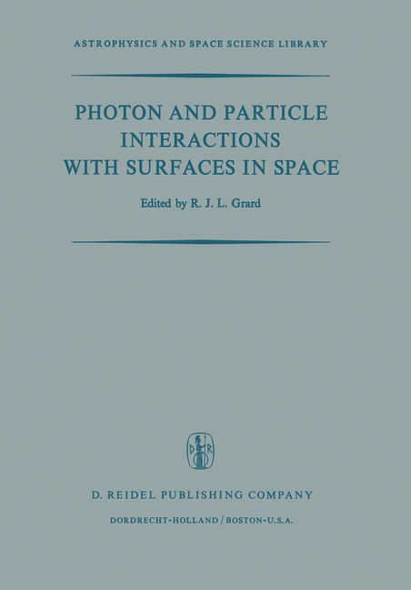 Photon and Particle Interactions with Surfaces in Space: Proceedings of the 6th Eslab Symposium, Hel