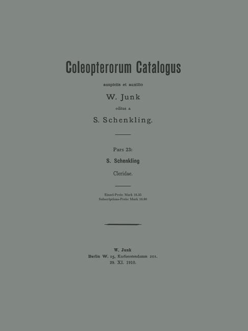 Coleopterorum Catalogus (1910)