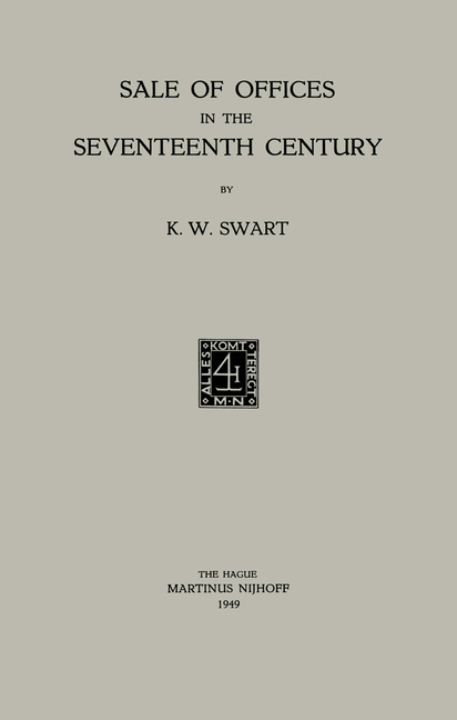 Sale of Offices in the Seventeenth Century (1949)