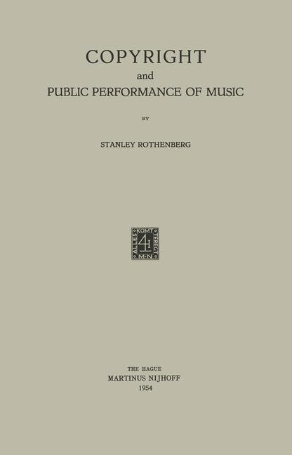 Copyright and Public Performance of Music (1954)