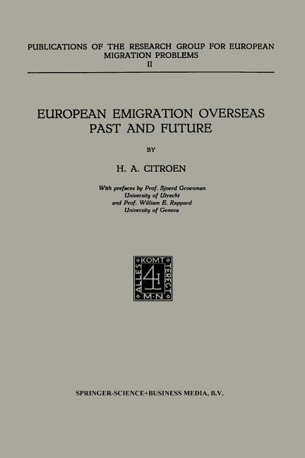 European Emigration Overseas Past and Future (1951)