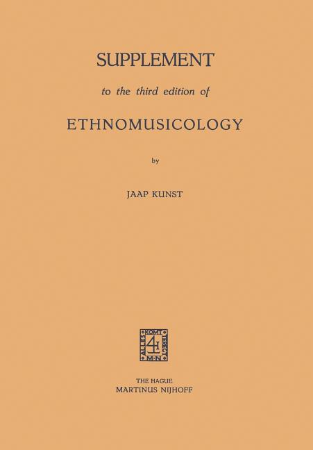 Supplement to the Third Edition of Ethnomusicology (1960)
