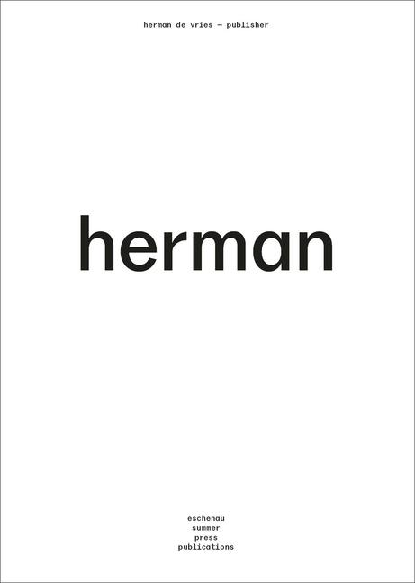 Herman de Vries - Publisher