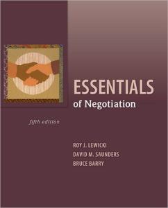 Essentials of Negotiation, 5ed