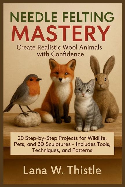 Needle Felting Mastery: Create Realistic Wool Animals with Confidence: 20 Step-by-Step Projects for 