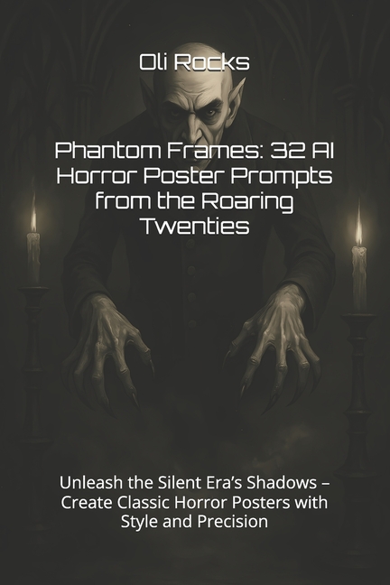Phantom Frames: 32 AI Horror Poster Prompts from the Roaring Twenties: Unleash the Silent Era's Shad