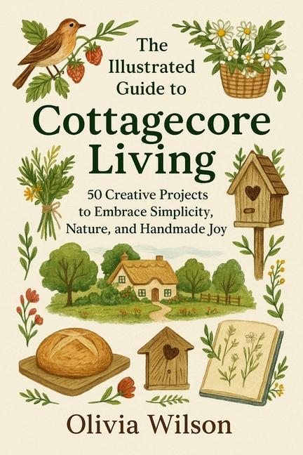 Illustrated Guide to Cottagecore Living: 50 Creative Projects to Embrace Simplicity, Nature, and Han