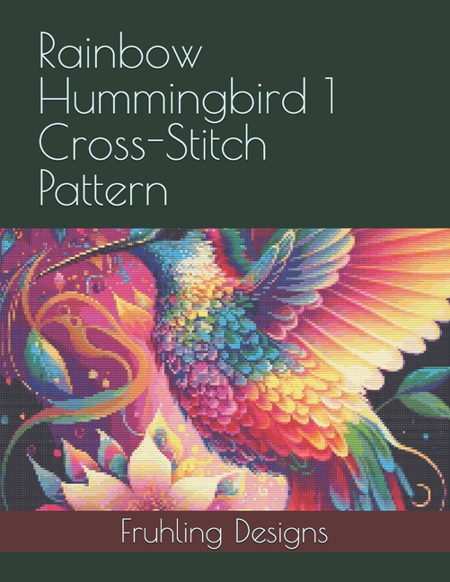 Rainbow Hummingbird 1 Cross-Stitch Pattern