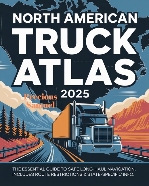 North American Truck Atlas 2025: The Essential Guide to Safe Long-Haul Navigation, Includes Route Re