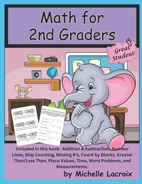 Math for 2nd Graders: Addition & Subtraction, Number Lines, Skip Counting, Missing #'s, Count by Blo