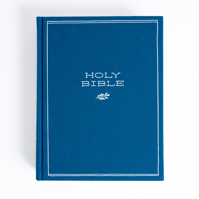 CSB Illustrator's Notetaking Bible, Large Print Edition, Deep Caribbean Blue Cloth Over Board