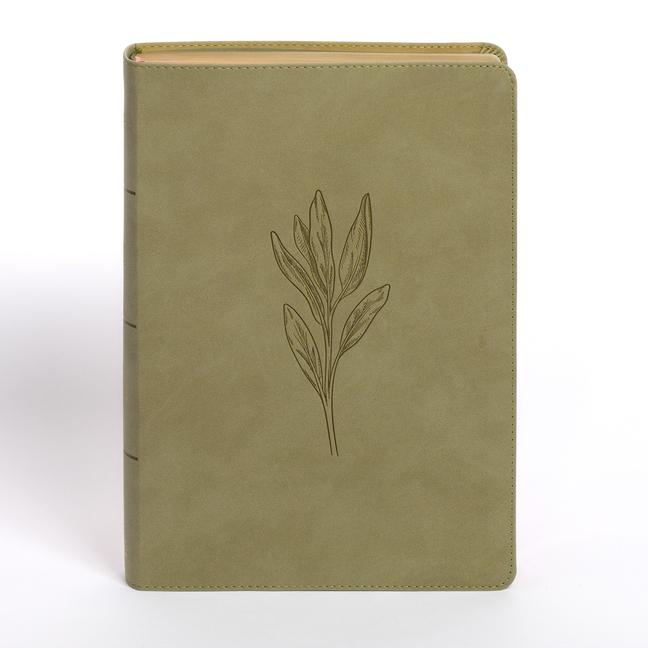 NASB Super Giant Print Reference Bible, Sage Suedesoft Leathertouch, Indexed