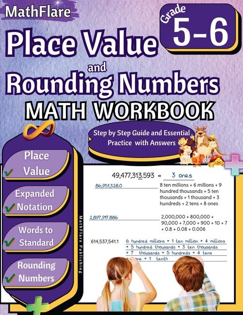 Place Value and Expanded Notations Math Workbook 5th and 6th Grade: Place Value Grade 5-6, Expanded 