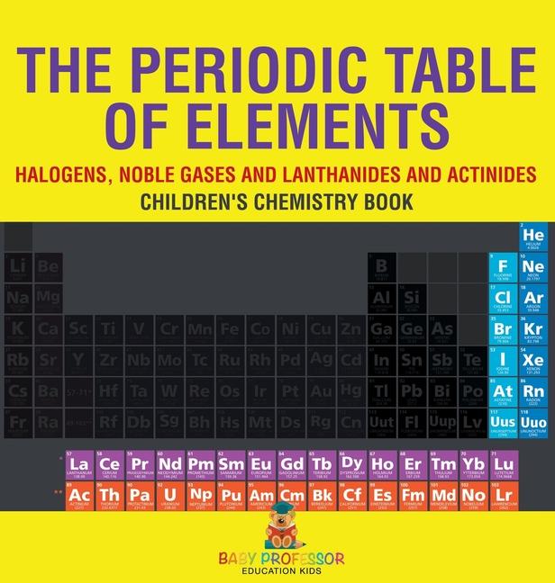 Periodic Table of Elements - Halogens, Noble Gases and Lanthanides and Actinides Children's Chemistr