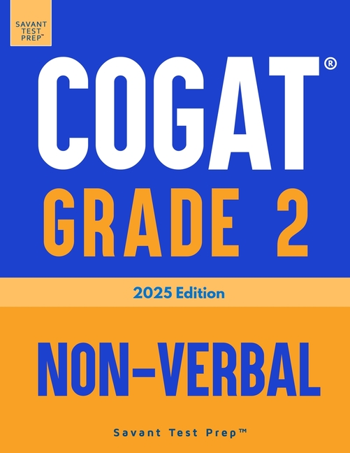 COGAT Grade 2 Non-Verbal: Three Practice Tests - Level 8