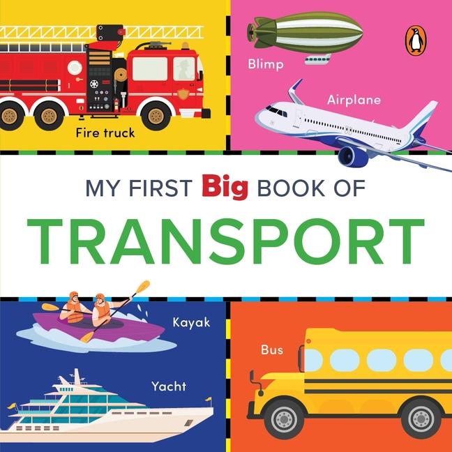 My First Big Book of Transport: Illustrated Board Book of Transport for Preschool Kids, Toddlers Boo